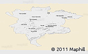 Classic Style Panoramic Map of Msila, single color outside