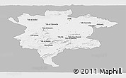 Gray Panoramic Map of Msila, single color outside
