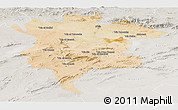 Satellite Panoramic Map of Msila, lighten, semi-desaturated