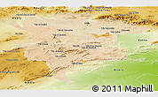 Satellite Panoramic Map of Msila, physical outside