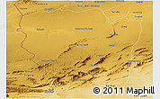 Physical Panoramic Map of Naama