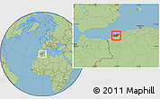 Savanna Style Location Map of Oran