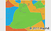 Political 3D Map of Ouargla