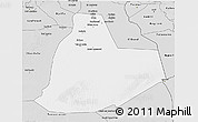 Silver Style 3D Map of Ouargla