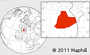 Blank Location Map of Ouargla