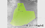 Physical Map of Ouargla, desaturated