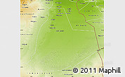 Physical Map of Ouargla