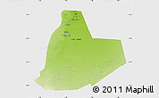 Physical Map of Ouargla, single color outside