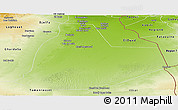 Physical Panoramic Map of Ouargla