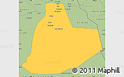 Savanna Style Simple Map of Ouargla