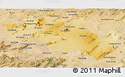 Physical 3D Map of Oum El Bouaghi, satellite outside