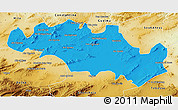 Political 3D Map of Oum El Bouaghi, physical outside