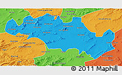 Political 3D Map of Oum El Bouaghi