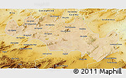 Satellite 3D Map of Oum El Bouaghi, physical outside