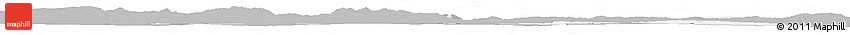 Gray Horizon Map of Oum El Bouaghi, single color outside