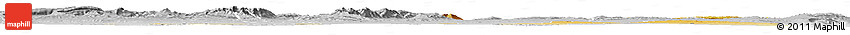 Physical Horizon Map of Oum El Bouaghi, lighten, desaturated