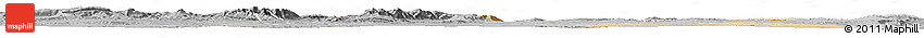 Satellite Horizon Map of Oum El Bouaghi, desaturated