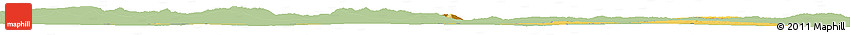 Savanna Style Horizon Map of Oum El Bouaghi, single color outside