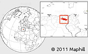 Blank Location Map of Oum El Bouaghi