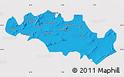 Political Map of Oum El Bouaghi, cropped outside