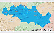 Political Map of Oum El Bouaghi, lighten