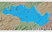 Political Map of Oum El Bouaghi, semi-desaturated