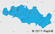 Political Map of Oum El Bouaghi, single color outside