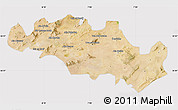 Satellite Map of Oum El Bouaghi, cropped outside