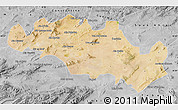Satellite Map of Oum El Bouaghi, desaturated