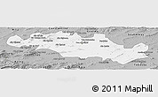 Gray Panoramic Map of Oum El Bouaghi