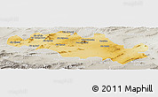 Physical Panoramic Map of Oum El Bouaghi, lighten, semi-desaturated