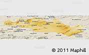 Physical Panoramic Map of Oum El Bouaghi, shaded relief outside