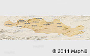 Satellite Panoramic Map of Oum El Bouaghi, lighten