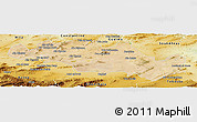 Satellite Panoramic Map of Oum El Bouaghi, physical outside