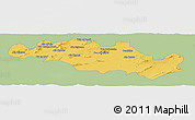 Savanna Style Panoramic Map of Oum El Bouaghi, single color outside