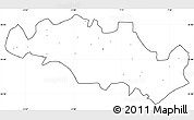 Blank Simple Map of Oum El Bouaghi, cropped outside, no labels