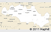 Classic Style Simple Map of Oum El Bouaghi