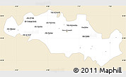 Classic Style Simple Map of Oum El Bouaghi, single color outside