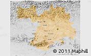 Satellite 3D Map of Setif, lighten, desaturated