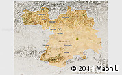 Satellite 3D Map of Setif, lighten, semi-desaturated