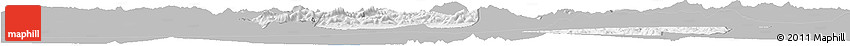 Gray Horizon Map of Setif, single color outside