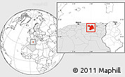 Blank Location Map of Setif, highlighted country
