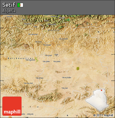 Satellite Map of Setif