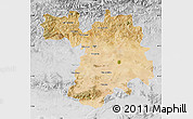 Satellite Map of Setif, lighten, desaturated