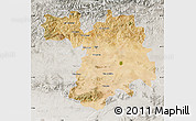 Satellite Map of Setif, lighten, semi-desaturated