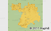 Savanna Style Map of Setif, single color outside