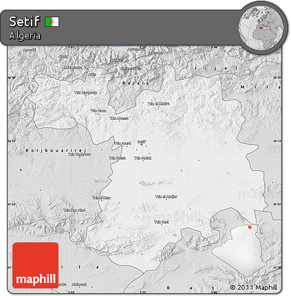 Silver Style Map of Setif