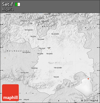Silver Style Map of Setif