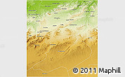 Physical 3D Map of Sidi-Bel-Abbes