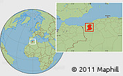 Savanna Style Location Map of Sidi-Bel-Abbes